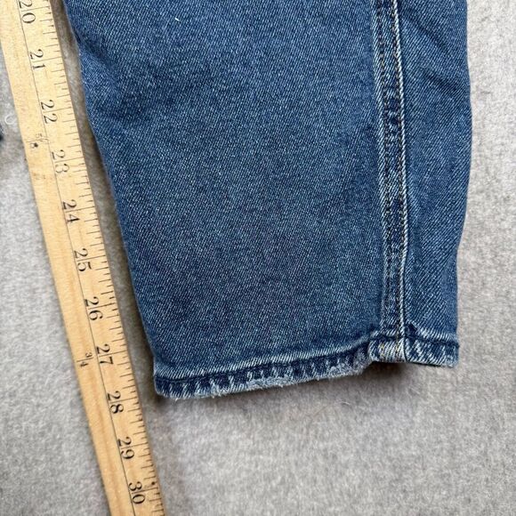 Hollister Womens Size 29 Low Rise Cropped Boyfriend Denim Jeans Blue Destroyed - Picture 8 of 9